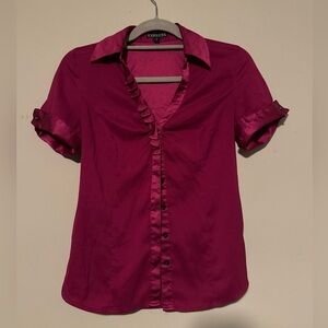 GUC Express Women's Fuchsia Button-Down Shirt